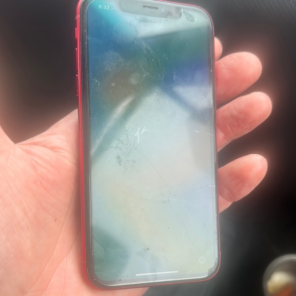 Red Smartphone with Striking Design and Rounded Edges